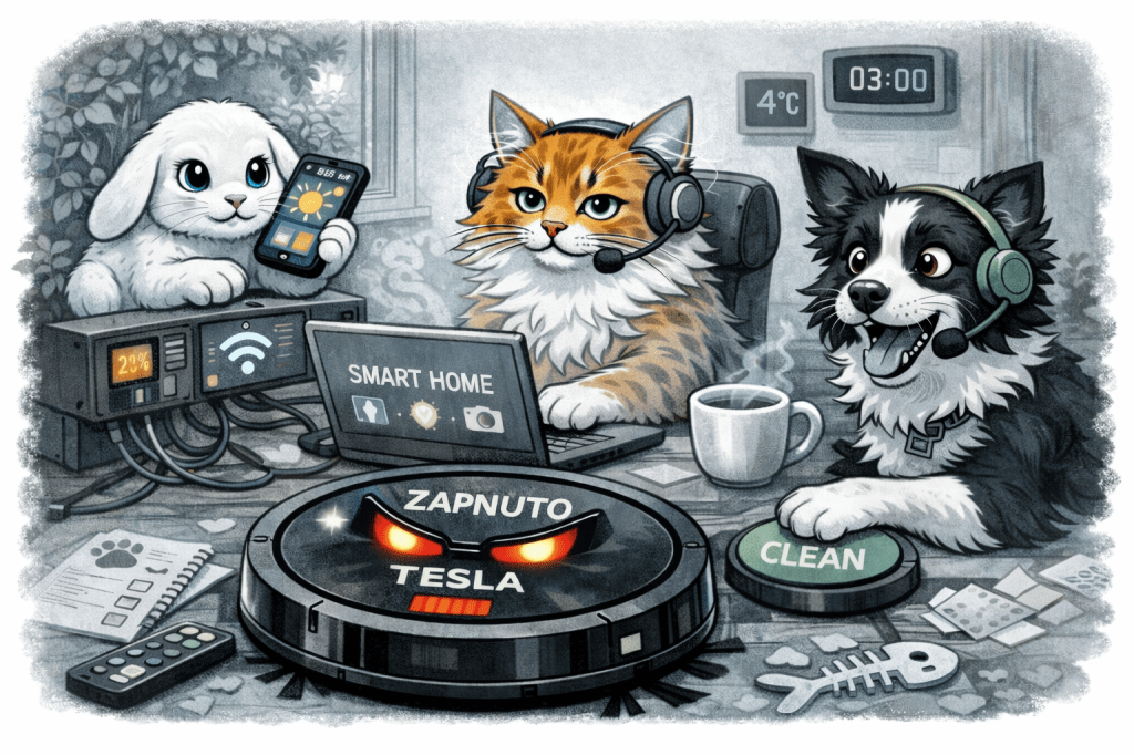 Život mimo civilizaci: aplikace, kocour a&nbsp;paranoia